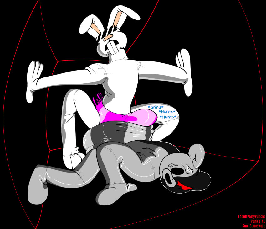 adultpartypunch cotton_candy_(smolbunnyxoxo) danganronpa dry_humping glistening glistening_body glistening_clothing grind grinding high_waisted_bottomwear humiliation hump humping living_plush living_plushie male monokuma multicolored_body penis plushie plushophilia rape satin satin_panties smooth_fur split_color uncontrolled_orgasm