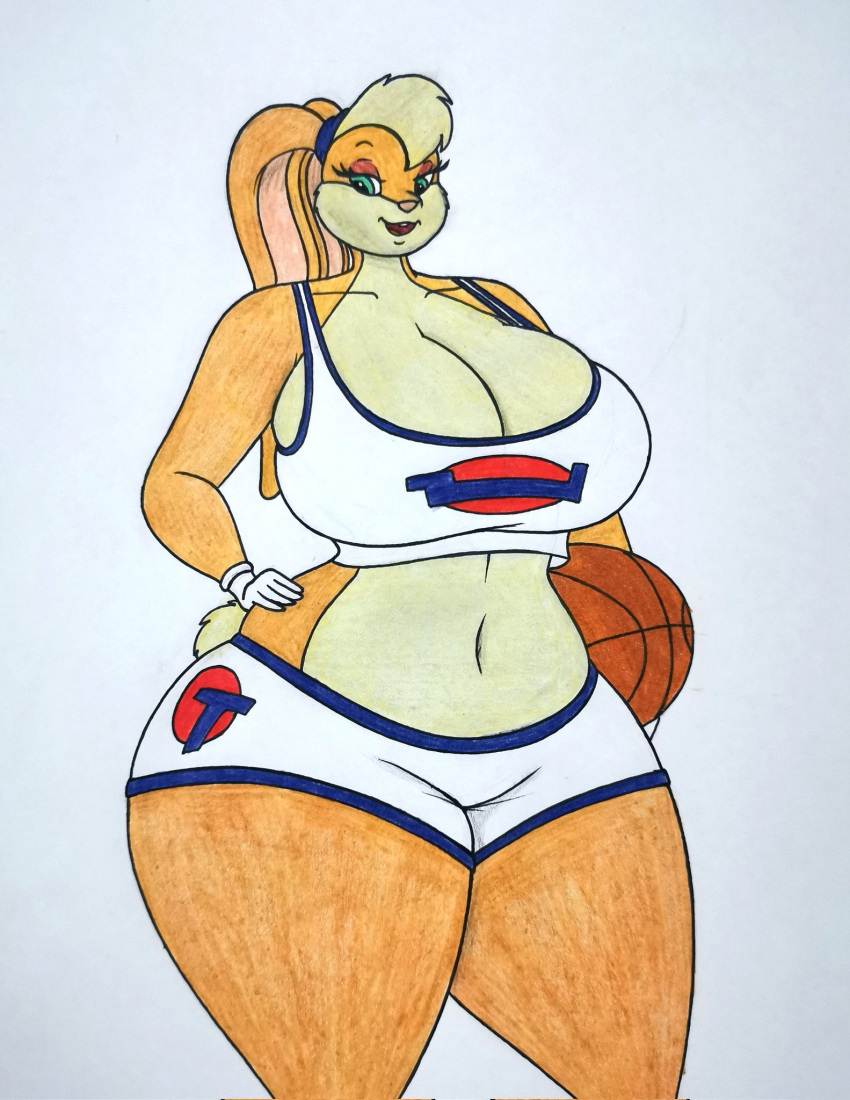 big_breasts breasts female lj_caffie lola_bunny thick_thighs wide_hips