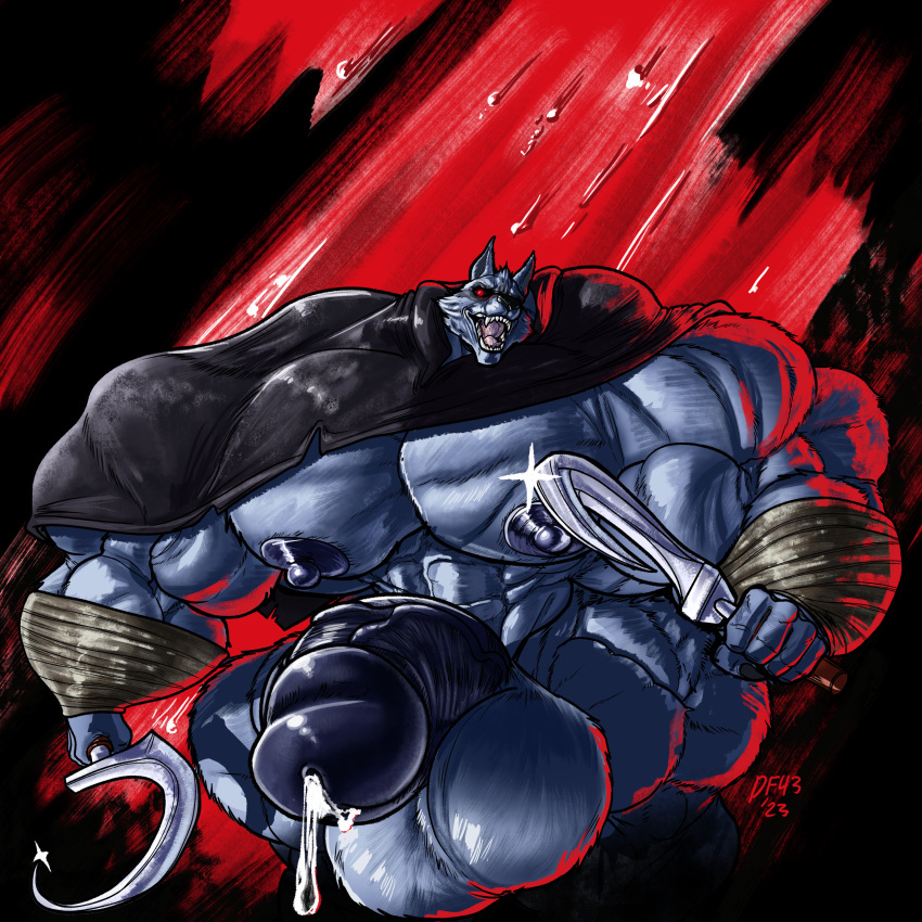 abs biceps cum cumming cumshot death_(puss_in_boots) dreamworks furry hyper hyper_balls hyper_genitalia hyper_penis hyper_testicles male male_focus male_only muscle muscles muscular muscular_arms muscular_ass muscular_back muscular_legs muscular_male muscular_thighs nipples pecs penis_on_chest penis_on_pecs poodledoodles puss_in_boots_(dreamworks) puss_in_boots_the_last_wish shrek_(series) veins veiny_penis wolf