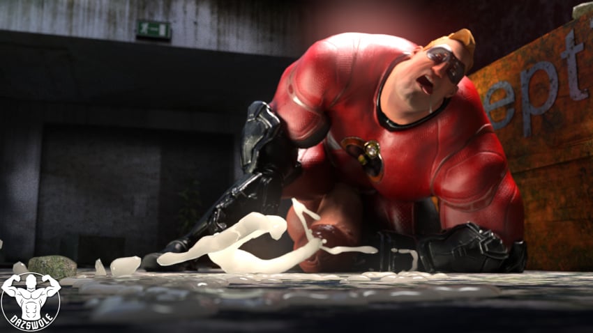 abs biceps bob_parr cum cum_puddle cumming dazswole excessive_cum hyper hyper_balls hyper_genitalia hyper_penis hyper_testicles male male_focus male_only muscle muscles muscular muscular_arms muscular_back muscular_legs muscular_male muscular_thighs nipples pecs smooth_skin the_incredibles veins veiny_penis