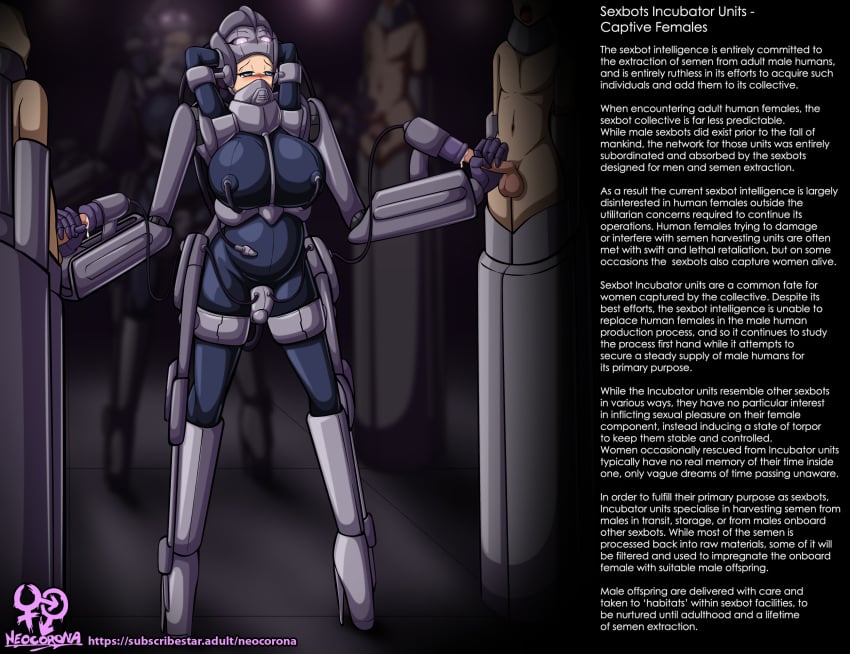 2d english_text exoskeleton exosuit female femdom femdom_caption femsub horror male male_and_female_subs malesub mecha_bondage neocorona power_armor pregnant rape robot suspended tagme