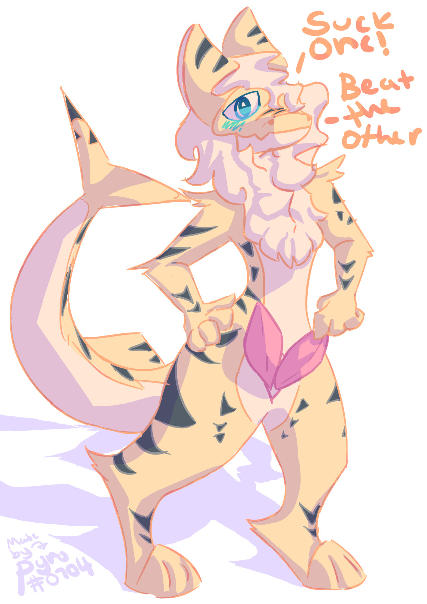 2_penises absurd_res blush blush_lines diphallia diphallism fin fish fluffy fur genitals hair hi_res joji_discord koji lamniform male marine multi_genitalia multi_penis penis requiem_shark sand_shark shark shark_fin shark_tail shark_teeth simple_background tail tiger_shark