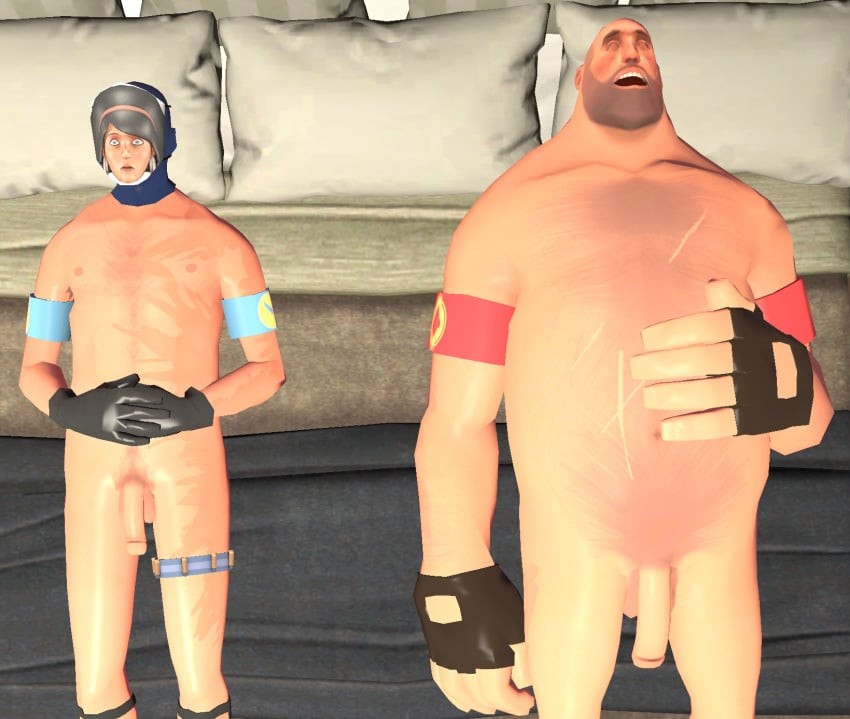 3d bed bedroom dick gay gay_sex heavy_(team_fortress_2) heavy_weapons_guy naked nude penis scout's_mother sfm source_filmmaker spy spy_(team_fortress_2) team_fortress_2 tf2 tf2_spy_disguise valve