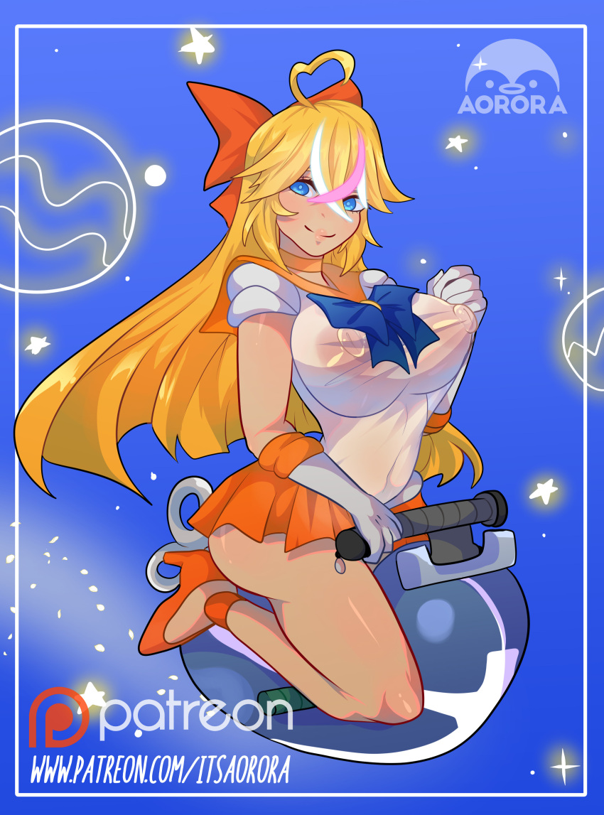 1girls 2023 aorora areolae artist_logo artist_name athena_airis big_breasts bishoujo_senshi_sailor_moon blonde_hair blue_eyes bow breasts choker closed_mouth closed_smile clothed clothing cosplay erect_nipples erect_nipples_under_clothes female female_only gloves hair_ribbon high_heels indie_virtual_youtuber itsaorora large_breasts light-skinned_female light_skin long_hair nipples nipples_visible_through_clothing patreon_logo patreon_username ribbon sailor_venus_(cosplay) see-through see-through_clothing skirt smile solo solo_female virtual_youtuber