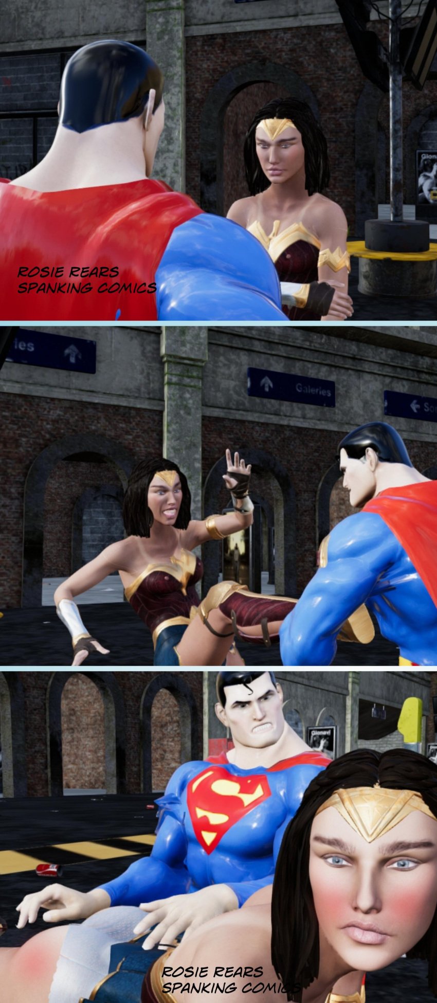 1boy 1girls 3d dc dc_comics female gal_gadot human human_only male rosierears self_upload spanking straight superheroine superheroinecentral superheroinecomixxx superman superman:_the_animated_series superman_(series) wonder_woman wonder_woman_(series)