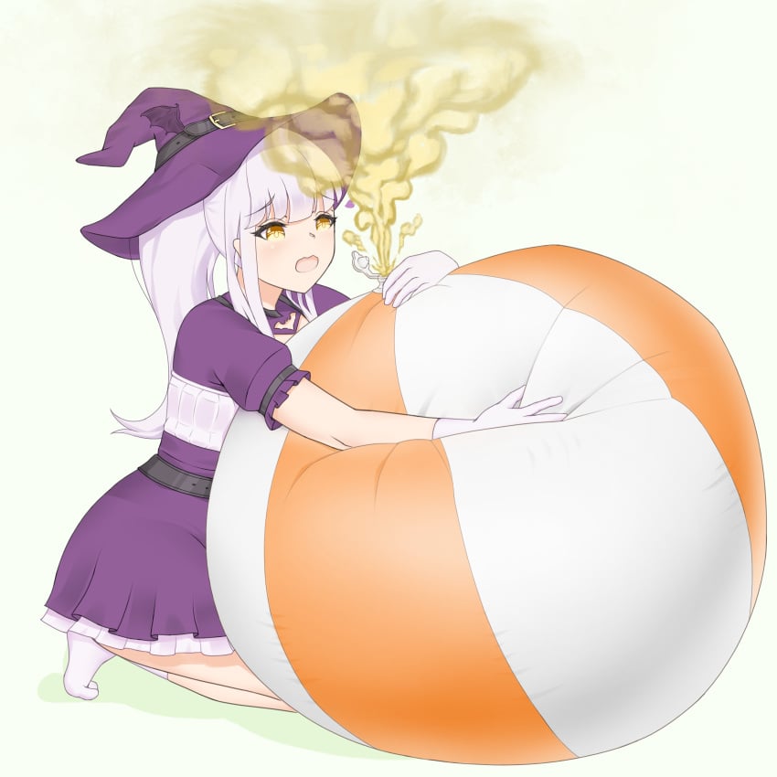 1girls fart fart_cloud fart_fetish farting fully_clothed lydia_(raki991) raki991 solo witch