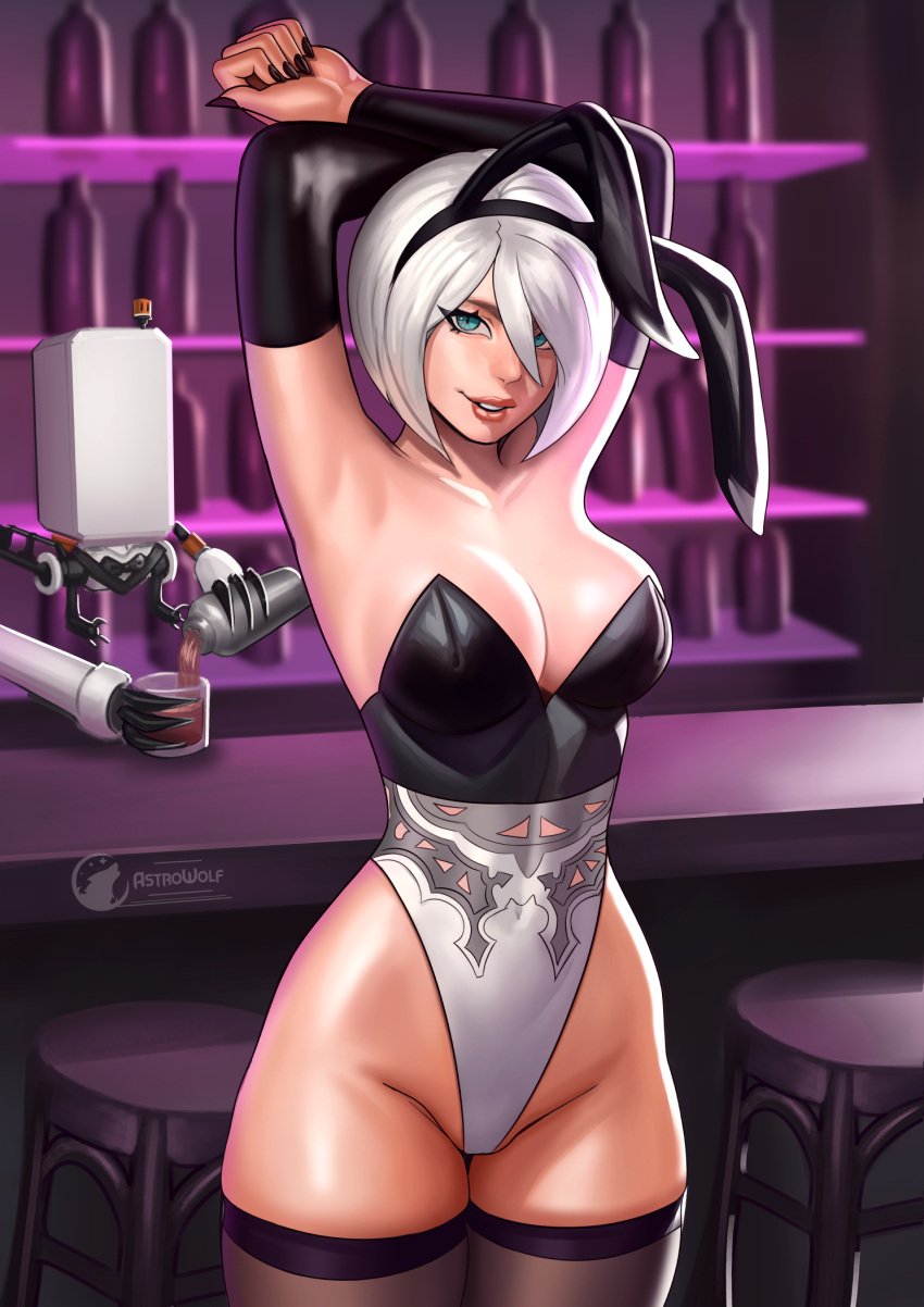 alternate_costume astrowolf breasts female female_only hartman_hips looking_at_viewer nier nier:_automata nier_(series) solo square_enix tagme thunder_thighs yorha_2b