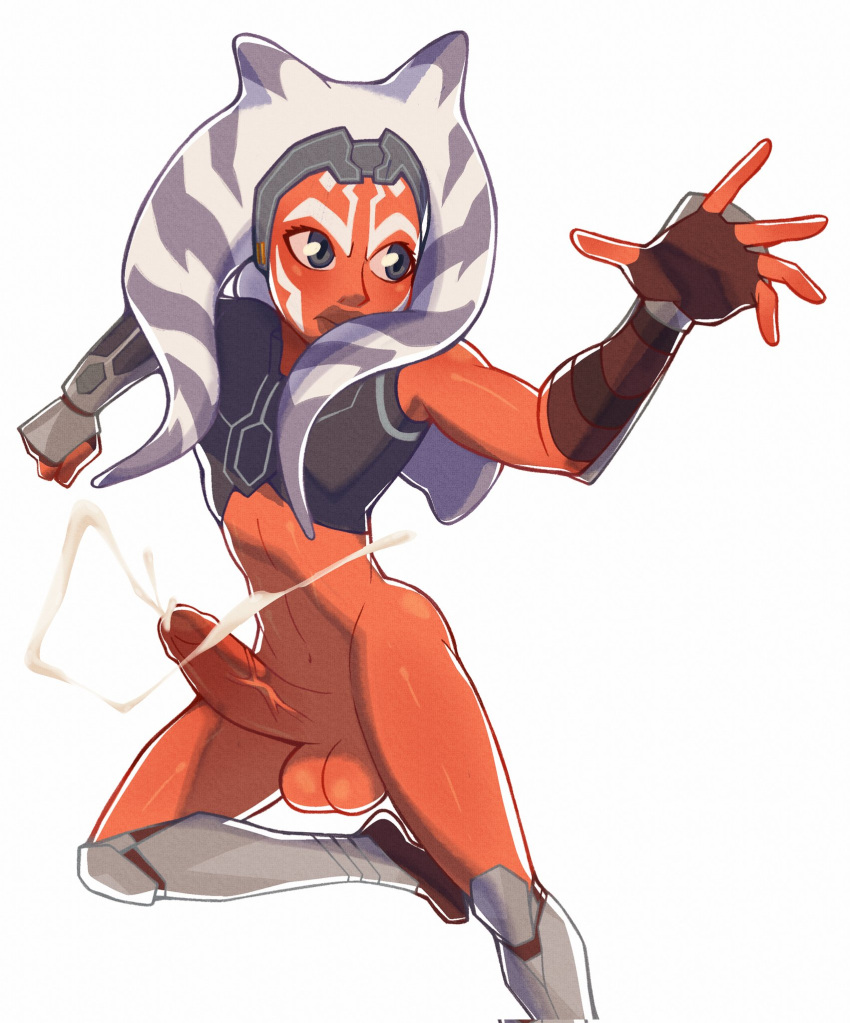 1futa ahsoka_tano balls big_penis boots bottomless bottomless_futanari clone_wars clothed clothing cum cum_manipulation cumming definetelyyuu dickgirl ejaculation erection flat_chest flat_chested_futanari futa_only futanari hands-free handsfree_ejaculation headband humanoid humanoid_penis iamyuu leg_up magic magic_user partially_clothed penis solo standing standing_on_one_leg star_wars the_clone_wars:_season_seven the_force togruta yuunsfw