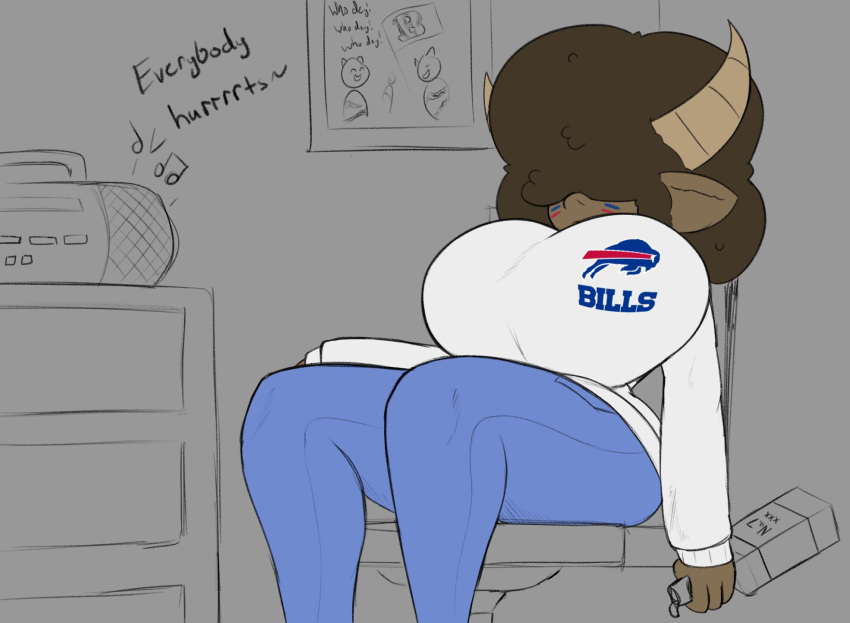 25circle big_breasts breasts buffalo_bills dakota_(25circle) female nfl