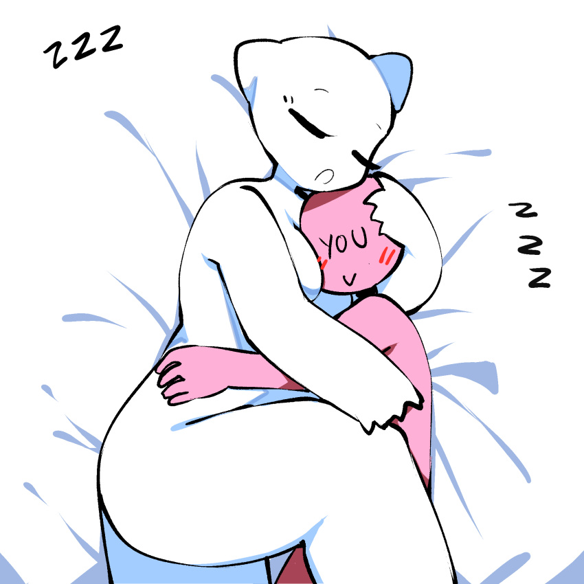 anon cuddle cuddling hug namesloo pillow_girl puffle_(namesloo) tagme you