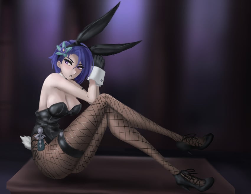 alternate_costume breasts bunny_ears bunny_girl bunnysuit female female_only fire_emblem fire_emblem:_three_houses fraudulenttaco nintendo shamir_nevrand solo