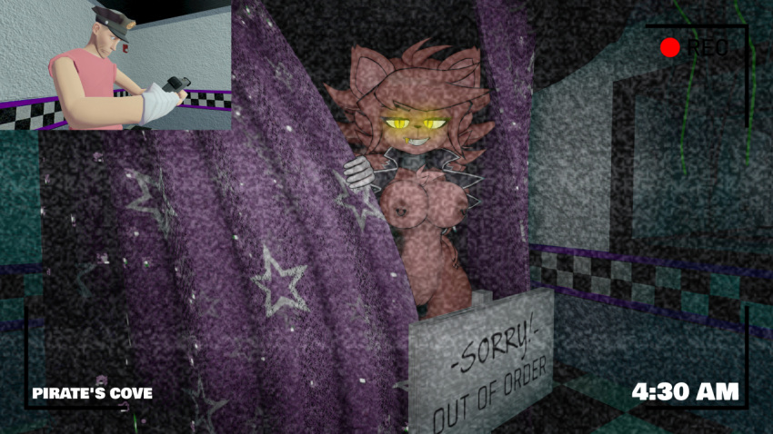 3d 3d_(artwork) cally3d camera_view clazzey cryptiacurves fazclaire's_nightclub fexa fexa_(cryptia) five_nights_at_freddy's fnaf foxy_(cally3d) foxy_(fnaf) fredina's_nightclub iron_wolf rule_63 scottgames scout_(team_fortress_2) team_fortress_2