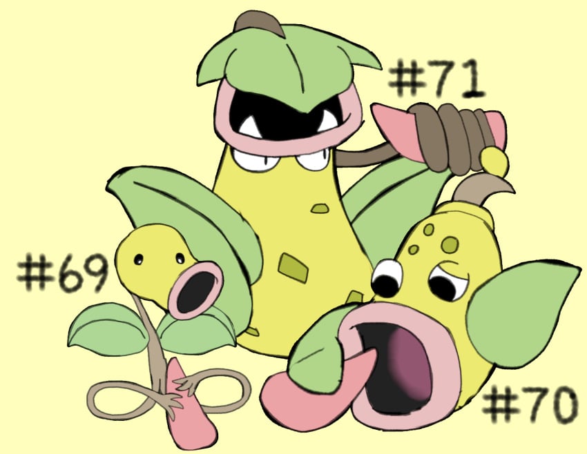 2023 ambiguous_gender bellsprout digital_media_(artwork) erection feral foot_fetish foot_play footjob generation_1_pokemon handjob hi_res male nintendo number penile pokemon pokemon_(species) pokemon_on_pokemon secretsableye sex simple_background text victreebel weepinbell