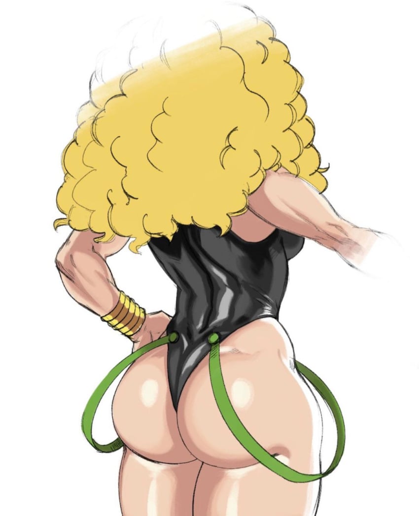 1girls ass back_view blonde_hair breasts dat_ass dio_brando dorkbum female female_dio female_only humanoid jojo's_bizarre_adventure leotard light-skinned_female light_skin rule_63 shounen_jump solo stardust_crusaders vampire villainess