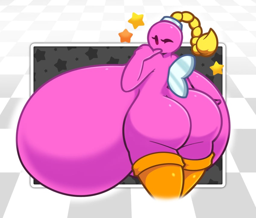 anthro big_ass big_breasts bob-omb bombette breasts breasts_bigger_than_head bubble_butt dewbber huge_ass huge_breasts large_ass large_breasts mario_(series) massive_breasts paper_mario tagme