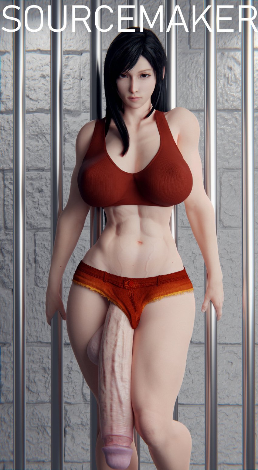 1futa 3d abs big_breasts breasts final_fantasy final_fantasy_vii futa_only futanari hyper hyper_penis large_breasts looking_at_viewer muscular muscular_futa muscular_futanari penis solo sourcemaker staring staring_at_viewer tifa_lockhart veiny_abs veiny_muscles