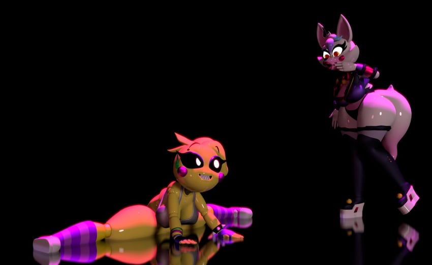 3d five_nights_at_freddy's mangle_(fnaf) tagme toy_chica_(eroticphobia) toy_chica_(fnaf)