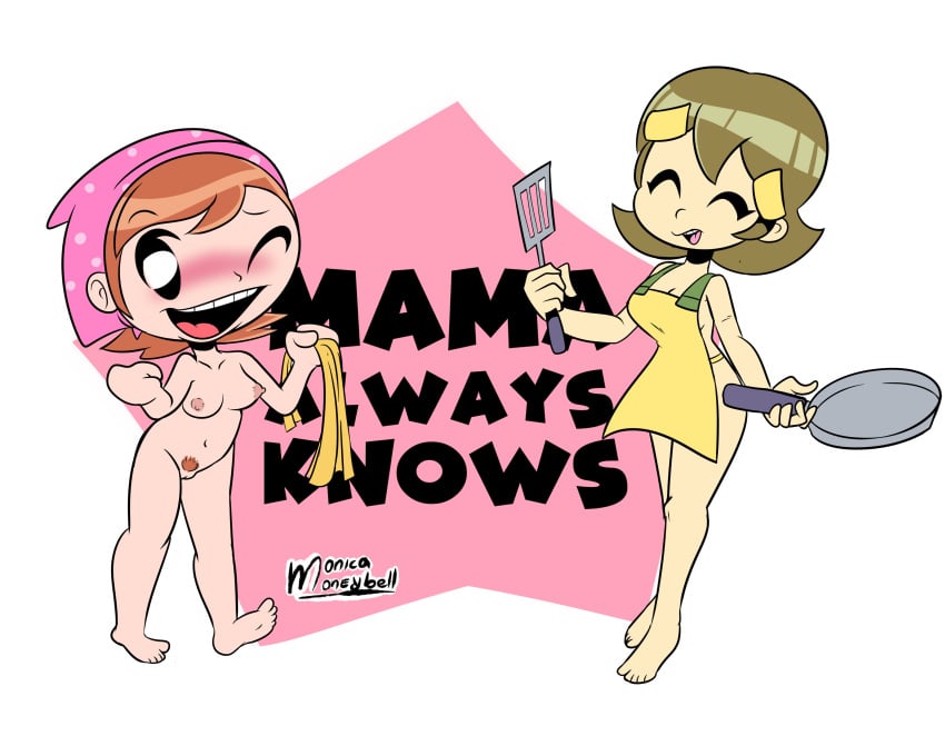 5-volt breasts cooking_mama female_only mama_(cooking_mama) mario_(series) milf mob_face monica_moneybell pussy warioware