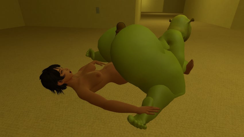 1boy 1futa 3d artist_request backrooms big_ass big_penis bubble_butt buttjob futa_on_male futanari garry's_mod gigantic_ass male reverse_cowgirl_position shrek shrek_(series) source_request the_backrooms