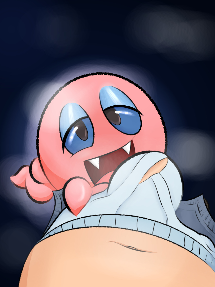 absurd_res ambiguous_gender bedroom_eyes blue_eyes boo_(mario) boo_block bottomwear bulge bulge_under_clothes clothing cung duo fangs female first_person_view ghost hi_res human looking_at_viewer looking_down_at_partner makeup male male/female mammal mario_(series) mascara narrowed_eyes nintendo pants seductive smile spirit super_mario_sunshine teeth tenting underwear waddling_head