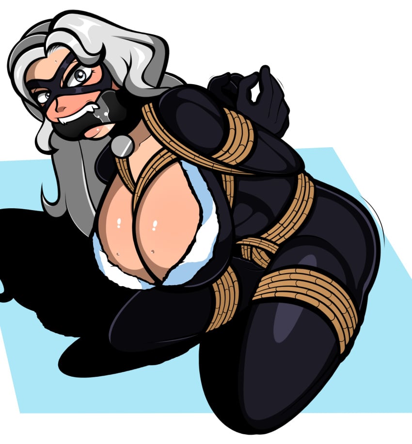 1girls 2024 arms_behind_back big_breasts bit_gag biting_gag black_cat_(marvel) blush blush_lines blushing_at_viewer blushing_female bodysuit bondage bound breasts bursting_breasts choker curvaceous curvaceous_body curvaceous_female curvaceous_figure curvy curvy_body curvy_female curvy_figure felicia_hardy female gag gagged gagged_female high_resolution highres huge_breasts large_breasts light-skinned_female light_skin looking_at_viewer marvel marvel_comics mask masked masked_female massive_breasts restrained rope rope_bondage saliva saliva_drip saliva_on_ball_gag saliva_string saliva_trail seductive seductive_look seductive_pose shadow shiny shiny_breasts shiny_clothes shiny_skin skin_tight spider-man_(series) superheroine teeth thick thick_breasts thick_hips thick_legs thick_lips thick_thighs tied_up tight_clothes tight_clothing voluptuous voluptuous_female white_hair wide_hips zalder-sm