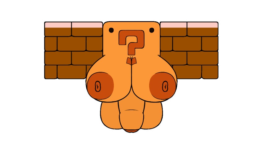 1futa ?_block animated areola areolae balls beat_banger big_balls breasts foreskin futanari huge_breasts inanimate_animate mario_(series) nipples penis question_mark sultryscribz tagme