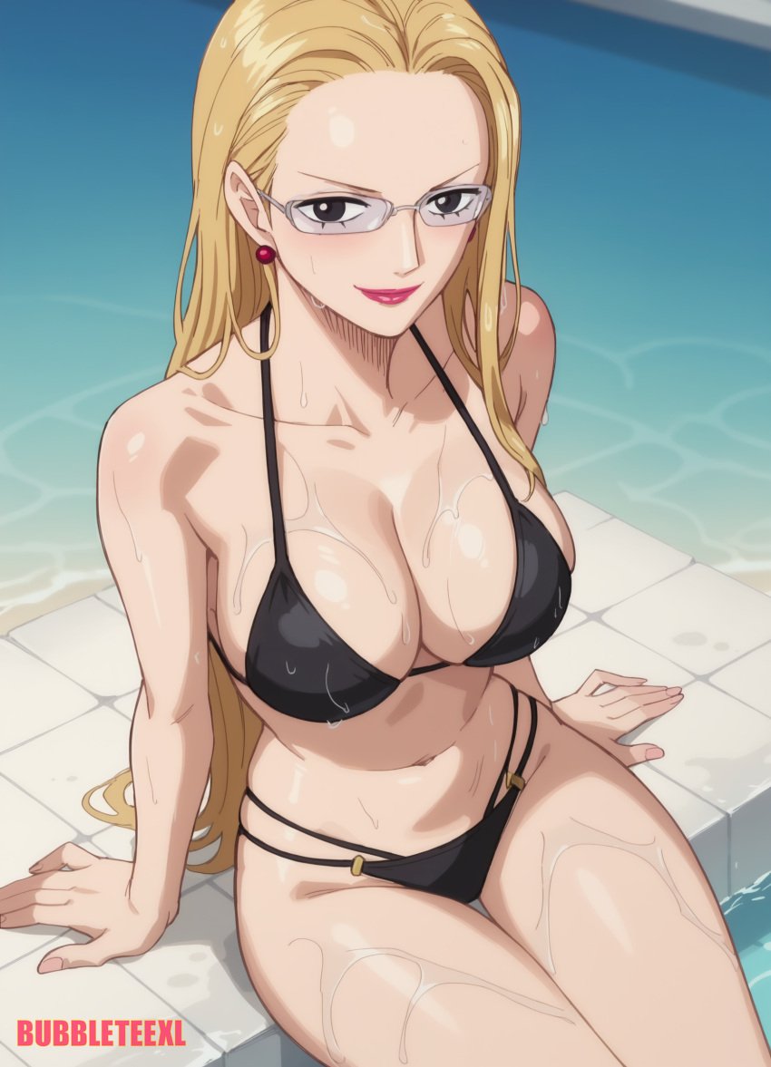 ai_assisted ai_generated anime bikini bubbleteexl clothing female female_only kalifa kalifa_(one_piece) one_piece