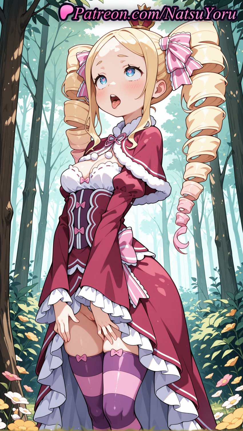 1girls 2025 ahe_gao ai ai_assisted ai_generated anime anime_style beatrice_(re:zero) blonde_hair blue_eyes blush bow breasts bush bust busty capelet cleavage crown day dress dress_lift drill_hair feet_out_of_frame female_focus female_only flower forest frilled_dress frills fur-trimmed_capelet fur_trim gradient_hair hair_ribbon heart heart-shaped_pupils hentai hi_res high_quality high_resolution highres long_hair long_sleeves mini_crown multicolored_hair natsuyoru nature no_panties nopan open_mouth outdoors panties patreon pink_bow pink_hair pink_ribbon pink_thighhighs purple_thighhighs pussy pussy_peek re:zero_kara_hajimeru_isekai_seikatsu red_capelet red_dress ribbon saliva sidelocks small_breasts solo solo_female stable_diffusion standing striped striped_clothes striped_thighhighs symbol-shaped_pupils teeth thighhighs tongue tongue_out tree twin_drills twintails uncensored underwear vagina voluptuous voluptuous_female wide_sleeves