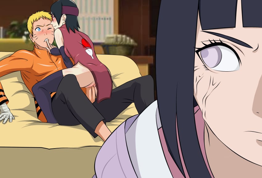 1boy 2d 2girls adult age_difference angry angry_eyes big_penis black_hair blonde_hair blush boruto:_naruto_next_generations byakugan caught cheating cheating_husband clothed clothed_sex clothing cowgirl_position cucked_by_son's_girlfriend cucked_by_student cuckquean duo duo_focus embarrassed female female_on_top femdom finger_to_mouth furious husband_and_wife hyuuga_hinata imminent_death indoors living_room multiple_girls naruto naruto_(series) netorare no_panties ntr older_male older_man_and_teenage_girl petite pink_pussy pussy reverse_netorare riding riding_penis sarada_uchiha sex short_hair shushing size_difference small_dom_big_sub smaller_female smug smug_face smug_smile squatting squatting_cowgirl_position squatting_on_penis teenage_girl teenager uchiha_sarada uchiha_symbol uncensored uzumaki_naruto vaginal_penetration veins younger_female