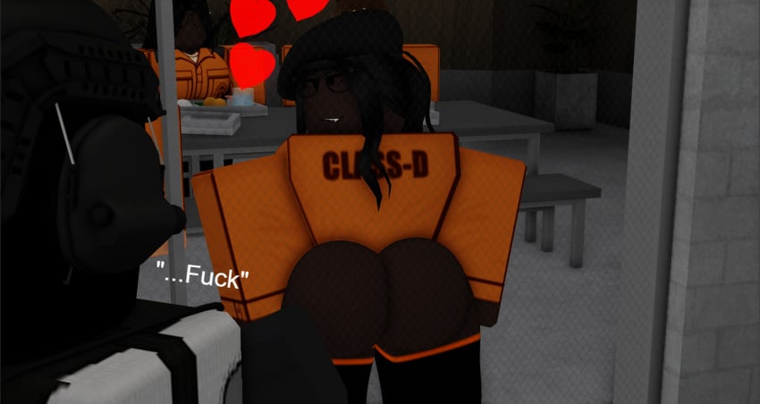 1girls 3d artist_self-insert background_character cometrr34 d-class dark-skinned_female echorr34 female female_focus heart horny horny_female male roblox roblox_avatar robloxian robloxian_mia_khalifa scp_foundation scp_guard seductive self_upload tagme