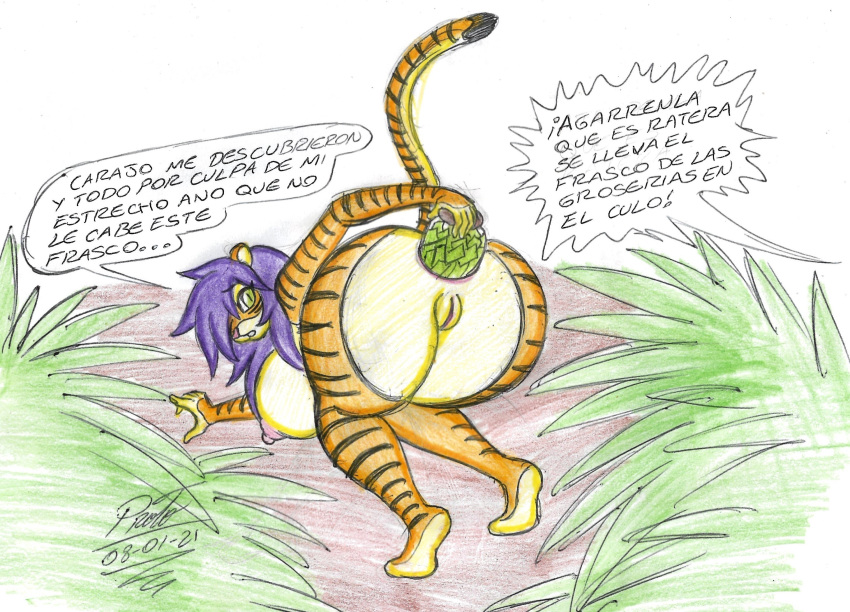 anthro chocoalien001 female_anthro female_only furry furry_only proto23719395 spanish_text tiger