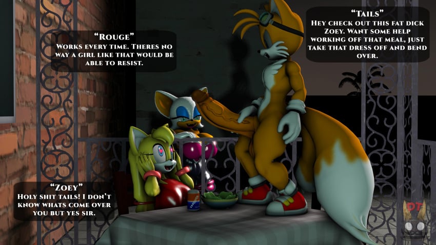 3d 3d_model bat big_penis devilstophat dialogue english_text erect_penis female fox heart-shaped_pupils impressed male miles_prower mobian mobian_(species) mobian_bat rouge_the_bat sega showing_penis sonic_(series) sonic_adventure_2 sonic_boom sonic_the_hedgehog_(series) source_filmmaker tails veiny_penis zooey_the_fox