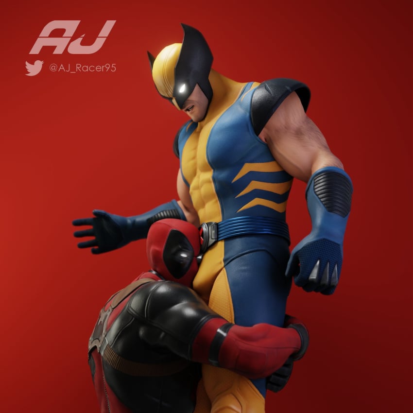 2boys 3d aj_racer95 bulge bulge_on_face deadpool deadpool_(fortnite) fortnite gay hug hugging human human_only light-skinned_male light_skin logan_(x-men) male male/male male_only marvel wade_wilson wolverine_(fortnite) wolverine_(x-men) x-men yaoi