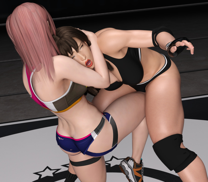 3d capcom catfight chun-li crossover dead_or_alive gcb honoka_(doa) ryona street_fighter street_fighter_v tagme