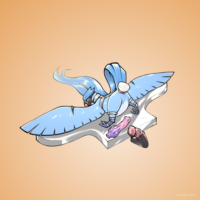 1:1 absurd_res ambiguous_gender animal_dildo animal_genitalia animal_sex_toy articuno ass_up avian ball_gag bent_over blue_body blue_feathers bodily_fluids bound cloaca cloaca_juice cloacal cloacal_penetration dildo dildo_in_cloaca dildo_insertion equine_dildo feathered_wings feathers feral furgonomics furry-specific_piercing gag generation_1_pokemon genital_fluids genital_piercing genitals gradient_background hi_res knotted_dildo legendary_pokemon loonertick mask nintendo penetration piercing pink_cloaca pokemon pokemon_(species) sex_toy sex_toy_in_cloaca sex_toy_insertion simple_background solo spread_wings stomach_bulge tail_feathers white_body white_feathers wing_piercing wings