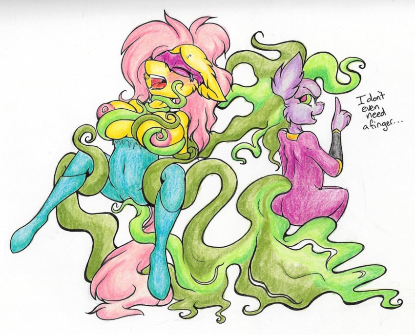 2016 anthro anthrofied areola ass big_breasts blush breasts camel_toe clothed_rape clothing dialogue duo earth_pony english_text equid equine exposed_breasts female female/female fluttershy_(mlp) forced friendship_is_magic fur green_hair green_tail hair hasbro holding_both_legs horse mammal mane-iac_(mlp) mask my_little_pony nekotigerfire nipples open_mouth pink_areola pink_hair pink_nipples pink_tail pony pseudo_hair purple_body purple_fur rape red_eyes saddle_rager_(mlp) sex simple_background skinsuit straight_hair tail tentacle tentacle_around_breast tentacle_around_neck tentacle_hair tentacle_rape tentacle_sex text tight_clothing traditional_media_(artwork) unguligrade_anthro white_background yellow_body yellow_fur