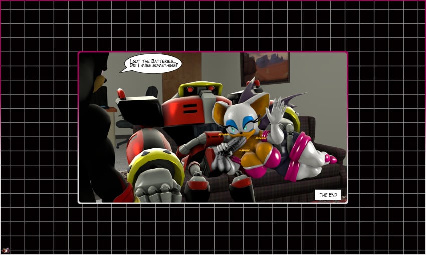 3d 3d_model big_ass big_balls big_breasts big_butt big_penis blowjob comic_page couch_sex e-123_omega fat_cock grey-yordle holding_hips holding_penis looking_up metallic_penis mobian mobian_(species) mobian_bat robot robot_penis rouge_the_bat sega shadow_the_hedgehog sonic_(series) sonic_adventure_2 sonic_heroes sonic_the_hedgehog_(series) team_dark wide_hips