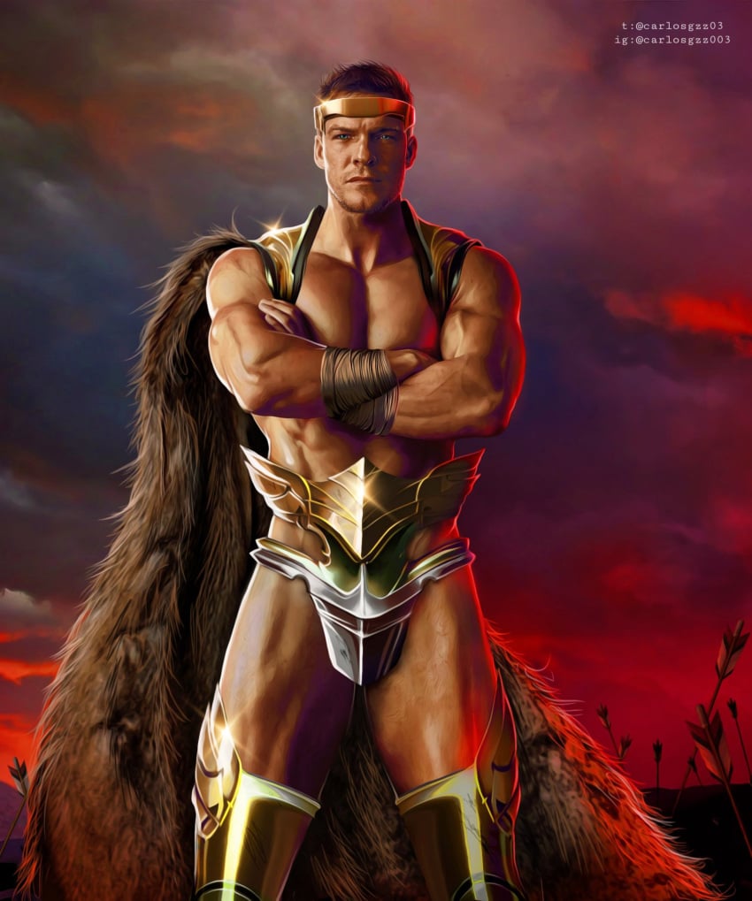 actor alan_ritchson carlos_gzz celebrity greek_mythology hercules_(character) looking_at_viewer male male_only muscles muscular muscular_male real_person