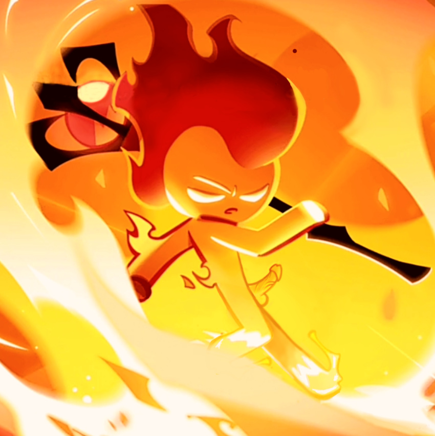 cookie_run fire fire_spirit_cookie holding_staff male male_only penis penis_out solo_male sprite_edit staff tagme