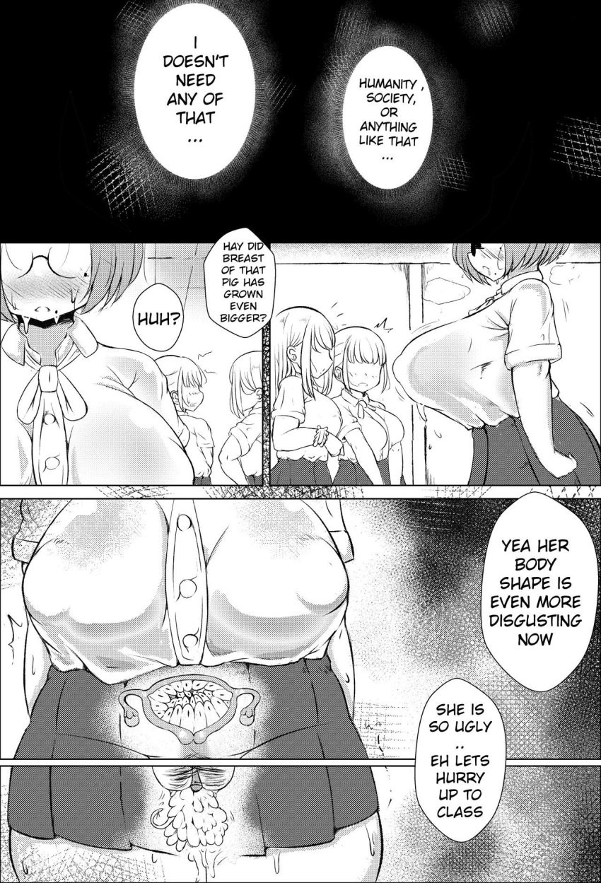 beauty_spot big_breasts breast_pregnancy breasts cervix clitoris comic doujinshi eggs_in_uterus english english_dialogue english_text fallopian_tubes glasses hairy_pussy huge_breasts kiyoshi_gasuya nipple_bulge ovaries pregnant pussy school_uniform schoolgirl sweat x-ray