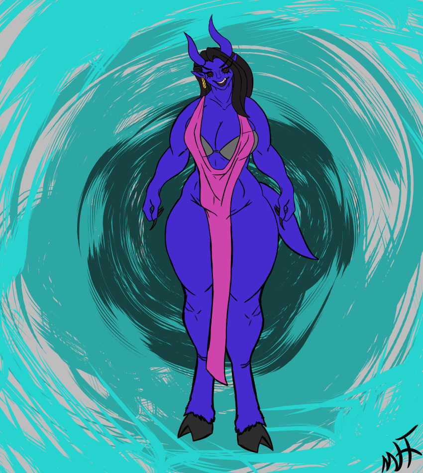 absurd_res anthro demon female hi_res maliborg solo