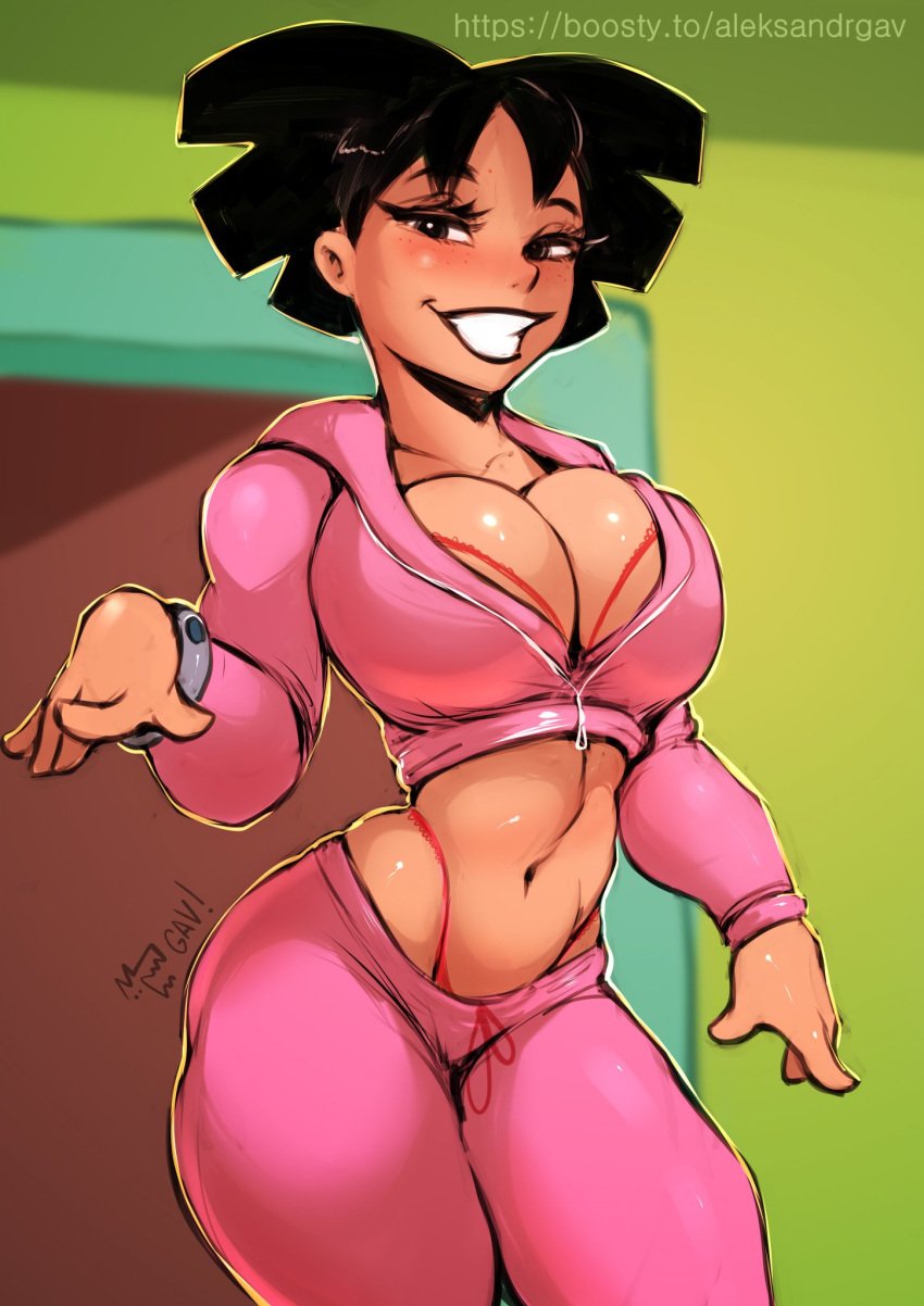 1girls 2023 20th_century_fox 20th_century_studios aleksandrgav amy_wong asian asian_female black_hair breasts cleavage comedy_central curvaceous curvy_body curvy_female curvy_figure female female_only futurama high_resolution lingerie looking_at_viewer pink_pants pink_shirt smile solo solo_focus sweatshirt sweatsuit visible_underwear voluptuous voluptuous_female