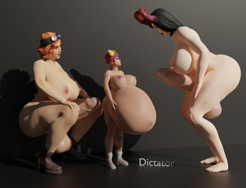 1girls 2futas 3d airheart_(fortnite) angry_face big_ass big_breasts big_penis breasts demon demon_girl demon_haze_(fortnite) demon_horns dictator_meep erection female fortnite futa_wife futanari haze_(fortnite) hyper_pregnancy larger_futanari mini_giantess nipples penis pregnant self_upload size_difference skye_(fortnite) smaller_female summer_skye_(fortnite) testicles