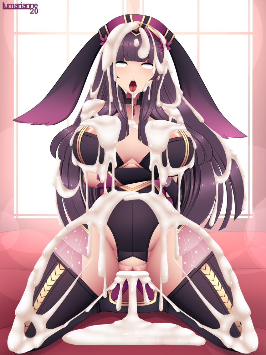 1girls after_sex after_vaginal ahe_gao ahegao areolae areolae_slip arm_grab arm_under_breasts ass_visible_through_thighs bangs bare_shoulders bare_thighs bed boots breasts bukkake bunny_ears bunny_girl bunnysuit censored choker collarbone commission cosplay covered_nipples creampie crotchless cum cum_everywhere cum_in_pussy cum_inside cum_on_arm cum_on_body cum_on_breasts cum_on_chin cum_on_face cum_on_hair cum_on_leg cum_on_lower_body cum_on_shoulder cum_on_upper_body cutout easter elbow_gloves excessive_cum eyes_rolling_back female fire_emblem fire_emblem_heroes gloves high_heels indoors kneeling large_breasts legs leotard light loki_(fire_emblem)_(cosplay) long_hair lumarianne20 nintendo nipples on_bed open_mouth original overflow purple_eyes purple_hair pussy pussy_cutout see-through sex shoulders thick_cum thick_thighs thigh_boots thighs tongue tongue_out vaginal_penetration very_long_hair window year_of_the_rabbit