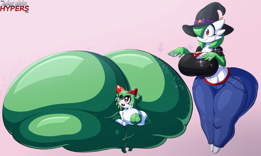 ass_bigger_than_body ass_expansion big_ass big_breasts breasts bubble_butt colossal_ass emillie_(zanbonsen) gardevoir gigantic_ass huge_ass hyper_ass kirlia pokémon_(species) pokemon pokemon_(species) shortstack thick_thighs thunder_thighs vanessa_(zer0264) wide_hips zanbonsen