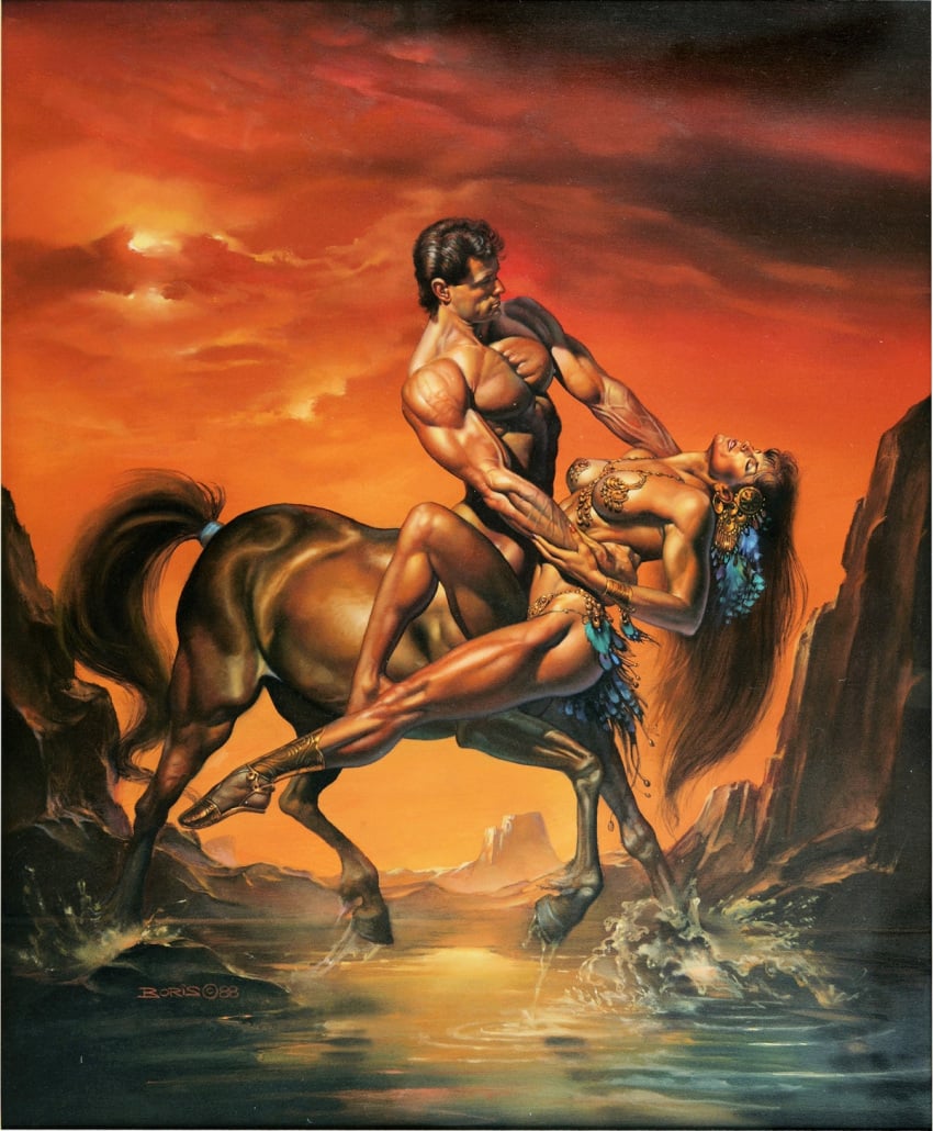 boris_vallejo centaur equid_taur female girl interspecies rape taur