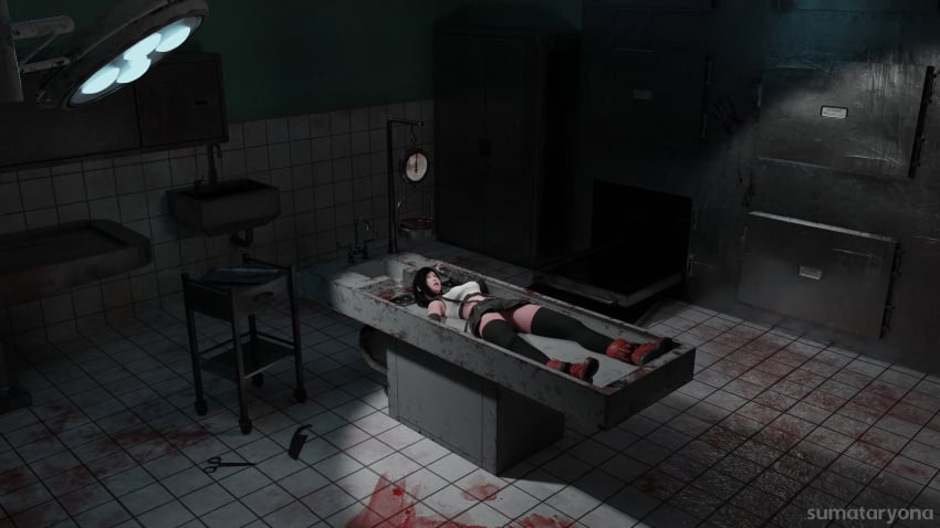 1girls 2023 3d 4k autopsy blender blender_(software) braid clothed clothed_female corpse dark_room dead dead_eyes death dissection female female_death female_only final_fantasy final_fantasy_vii final_fantasy_vii_remake guro hi_res long_hair lying lying_on_table morgue necrophilia open_mouth ryona square_enix sumataryona surgery table tagme tifa_lockhart