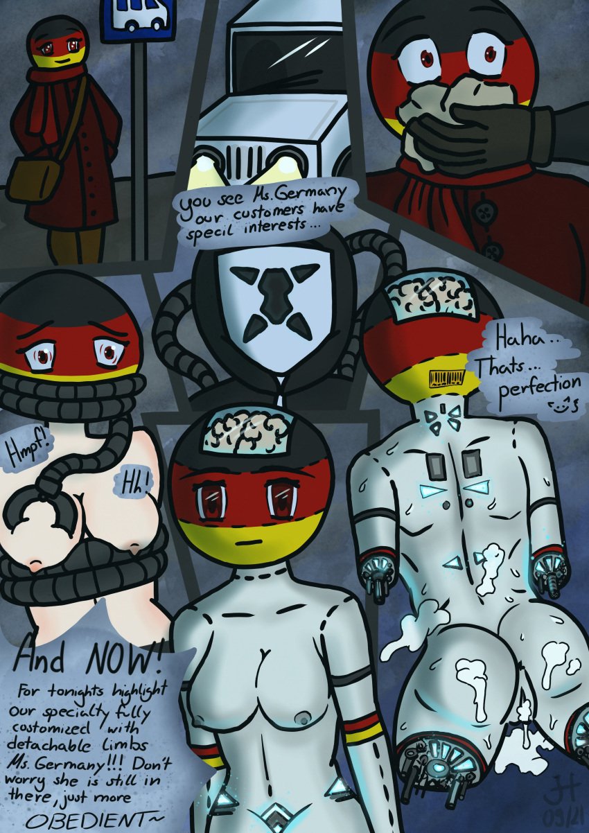 ._. 1boy 1girls acissye anon brainwashing countryhumans countryhumans_girl cum germany_(countryhumans) nude robot sexbot