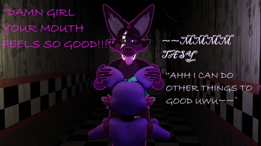 1boy 1girls 3d ahe_gao ahe_gao blowjob dominant_male fan_character fellatio female five_nights_at_freddy's fnaf fnaf_oc hand_on_ear hand_on_head male male/female moan moaning moaning_in_pleasure oc open_mouth original_character pleasure_face png purple_body rageing_wolf scottgames submissive_female sucking sucking_penis tagme tongue tongue_out