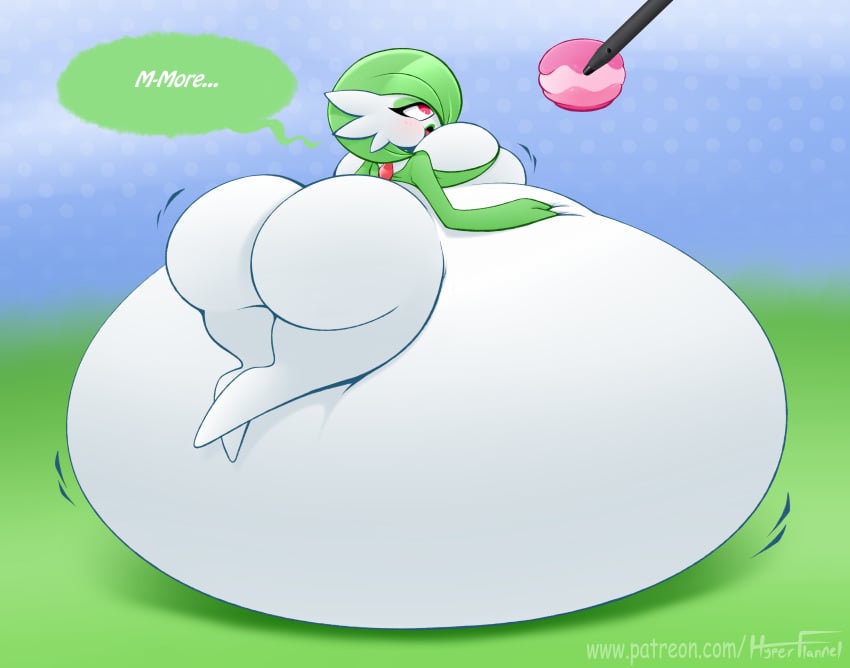 ass ass_expansion belly_expansion belly_inflation big_ass big_belly big_breasts big_butt body_inflation breast_expansion breast_inflation butt_inflation expansion fat_ass gardevoir huge_ass huge_belly huge_boobs huge_breasts huge_butt hyper hyper_belly hyperflannel immobile massive_belly nintendo pokemon pokemon_(species) pokepuff speech_bubble